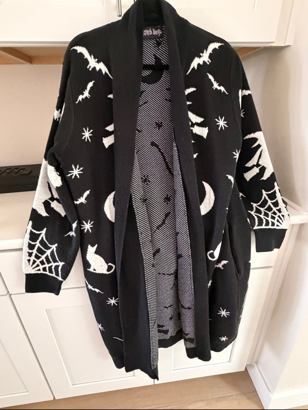 Backstitch Bruja Halloween Cardigan RARE!